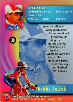 1997 Eurostar Tour de France #38 Bobby Julich Back